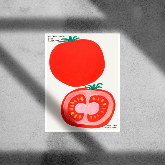 David Shrigley Tomatoes Art print