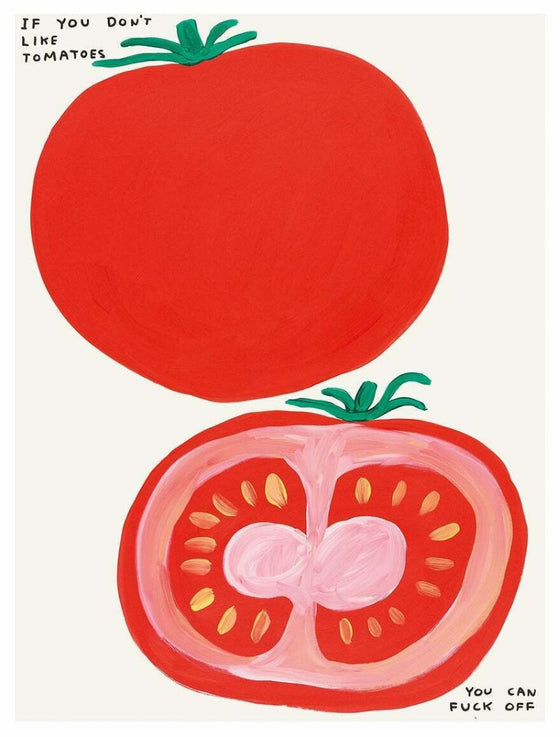 David Shrigley Tomatoes Art print