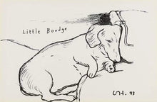  david hockney art little boodge dog print